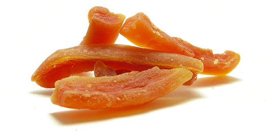 Papája sušená s cukrom 
  (cena za kilo)