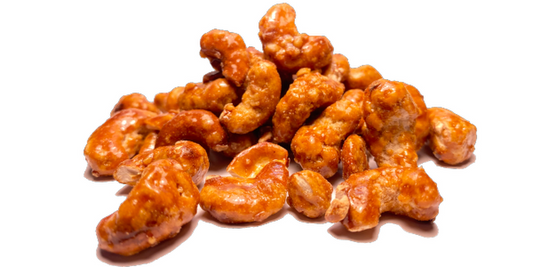 Kešu oriešky karamelizované s čokoládou a banánom 
  (cena za kilo)