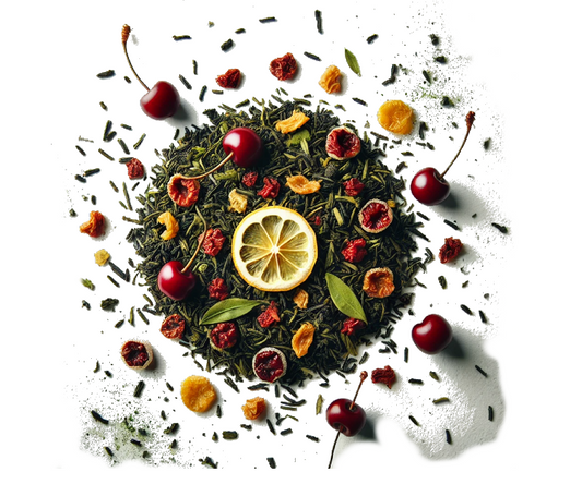 Zelený čaj s čerešňou a citrónom 
  (cena za kilo)