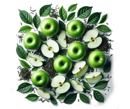 Zelený čaj s jablkom 
  (cena za kilo)